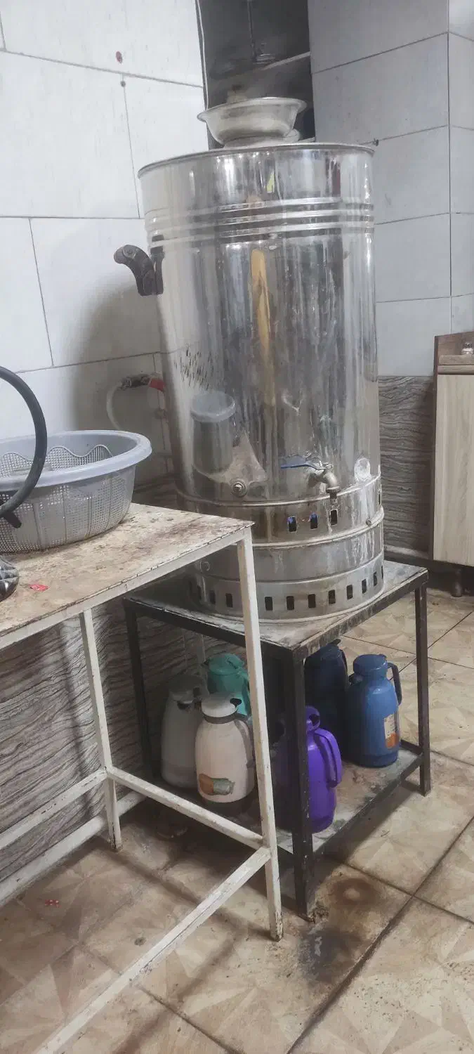 سماور هیتی بزرگ۱۲۰لیتری|سماور، چای‌ساز، قهوه‌ساز|اسکو, |دیوار