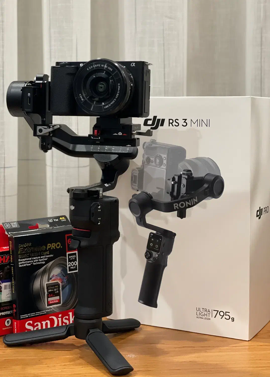 گیمبال DJI Rs3 mini (نو - آنباکسی)|دوربین عکاسی و فیلم‌برداری|رشت, منظریه|دیوار
