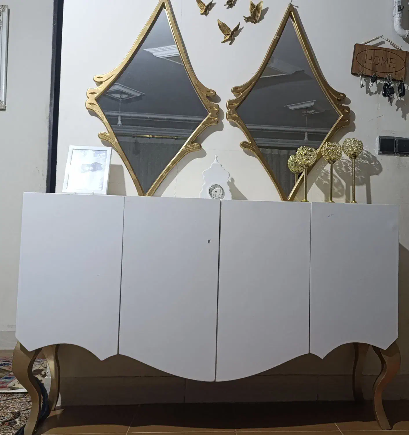 آینه وکنسول سالم|بوفه، ویترین، کنسول|سنندج, |دیوار