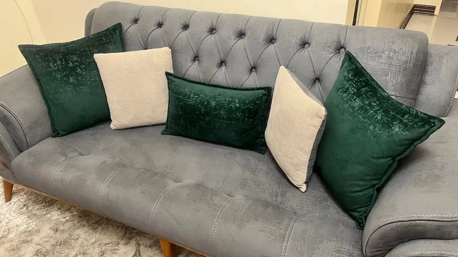 مبل هشت نفره در حد نو|مبلمان خانگی و میز عسلی|تهران, تهرانپارس غربی|دیوار