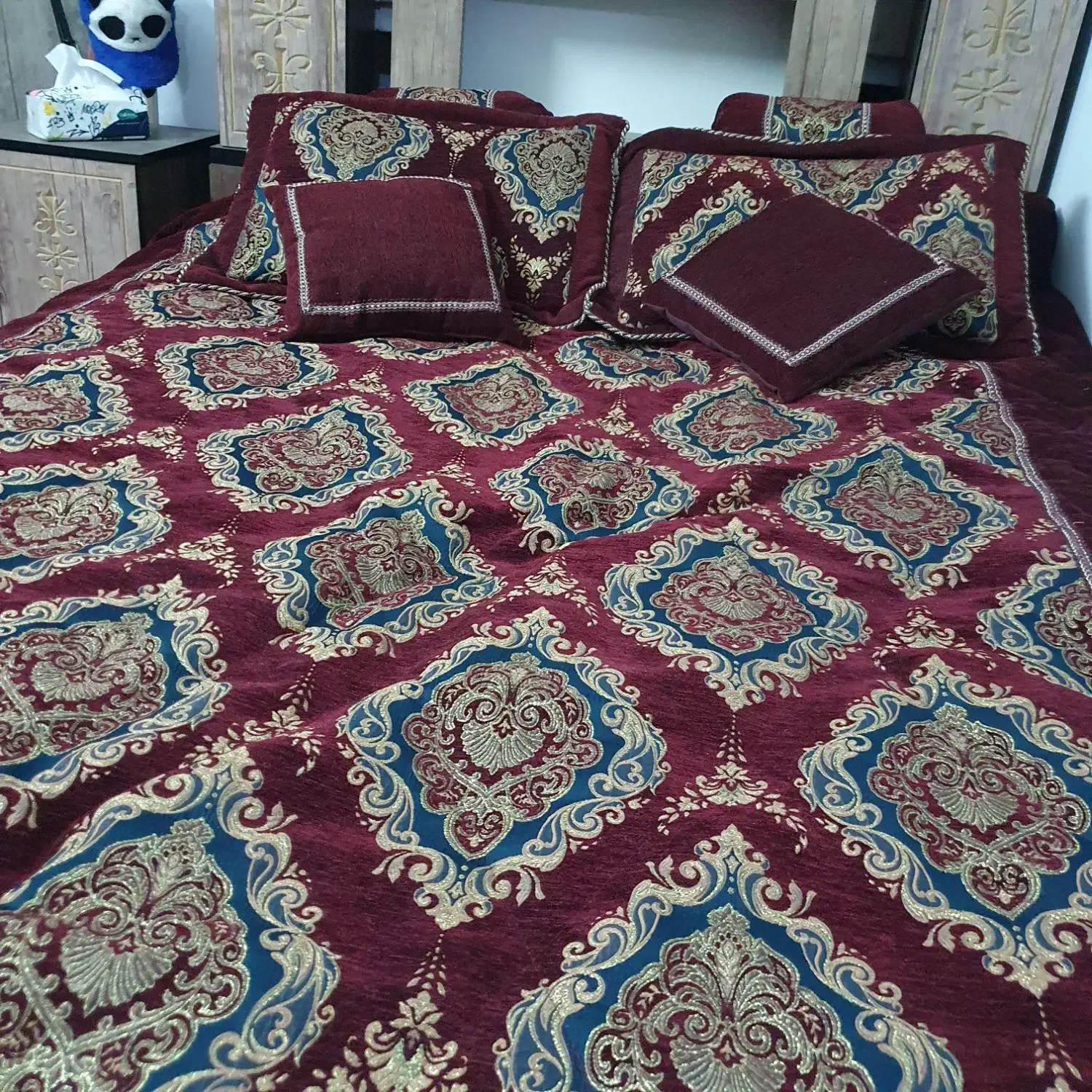 تخت دو نفره در حد نو|تخت و سرویس خواب|اصفهان, بهارستان|دیوار