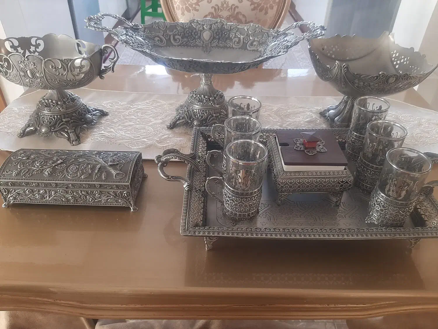 سرویس پذیرایی پیوتر|ظروف سرو و پذیرایی|شهریار, شهریار|دیوار