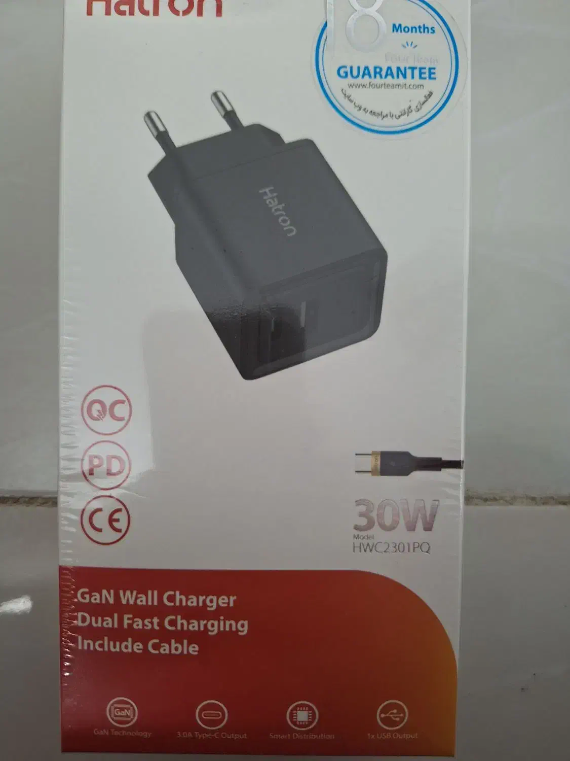 شارژر  ۳۰ وات مدل HWC2301هترون|لوازم جانبی موبایل و تبلت|مشهد, امیر|دیوار