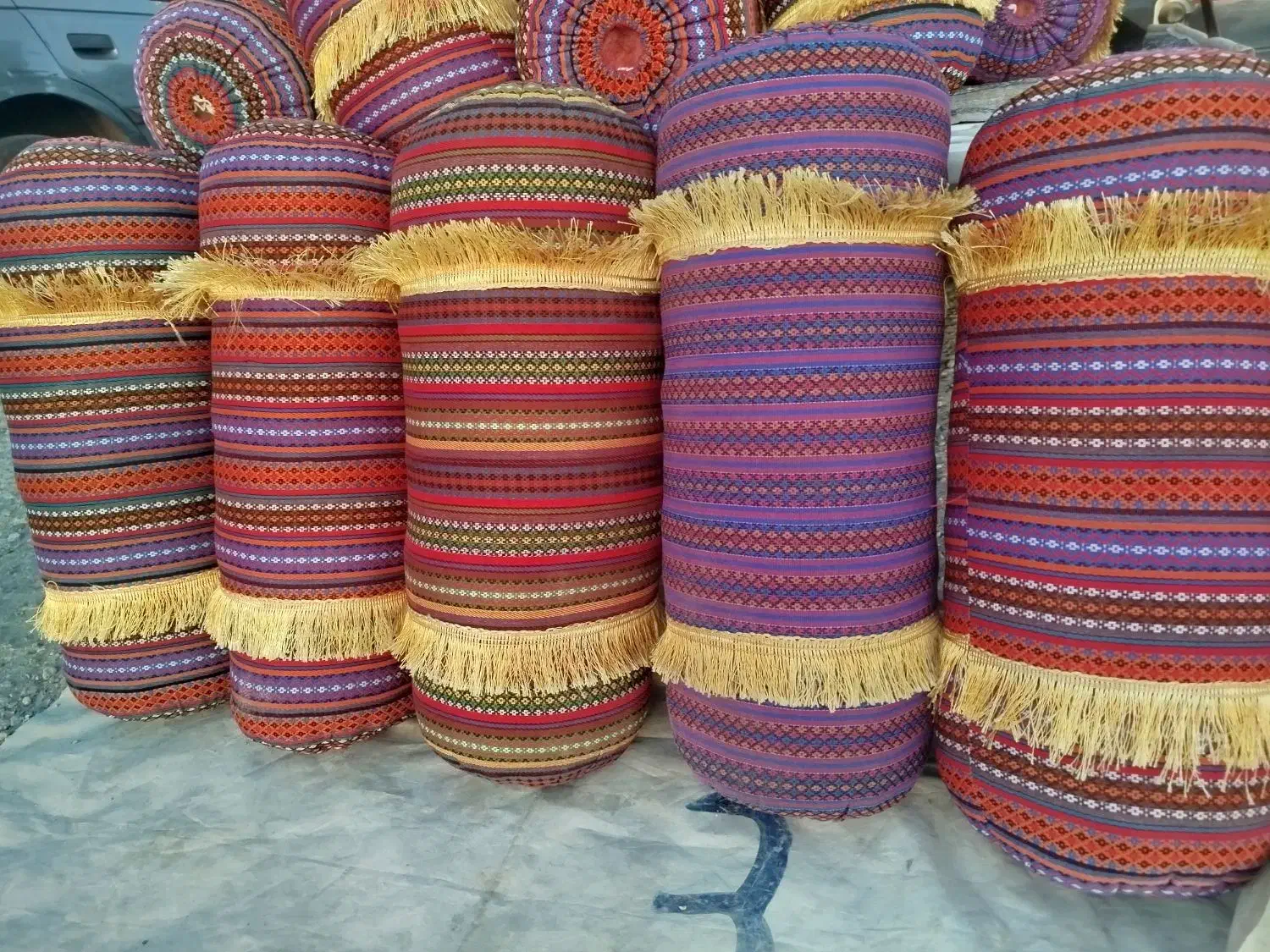 بالش  سنتی|رختخواب، بالش، پتو|شهرکرد, |دیوار