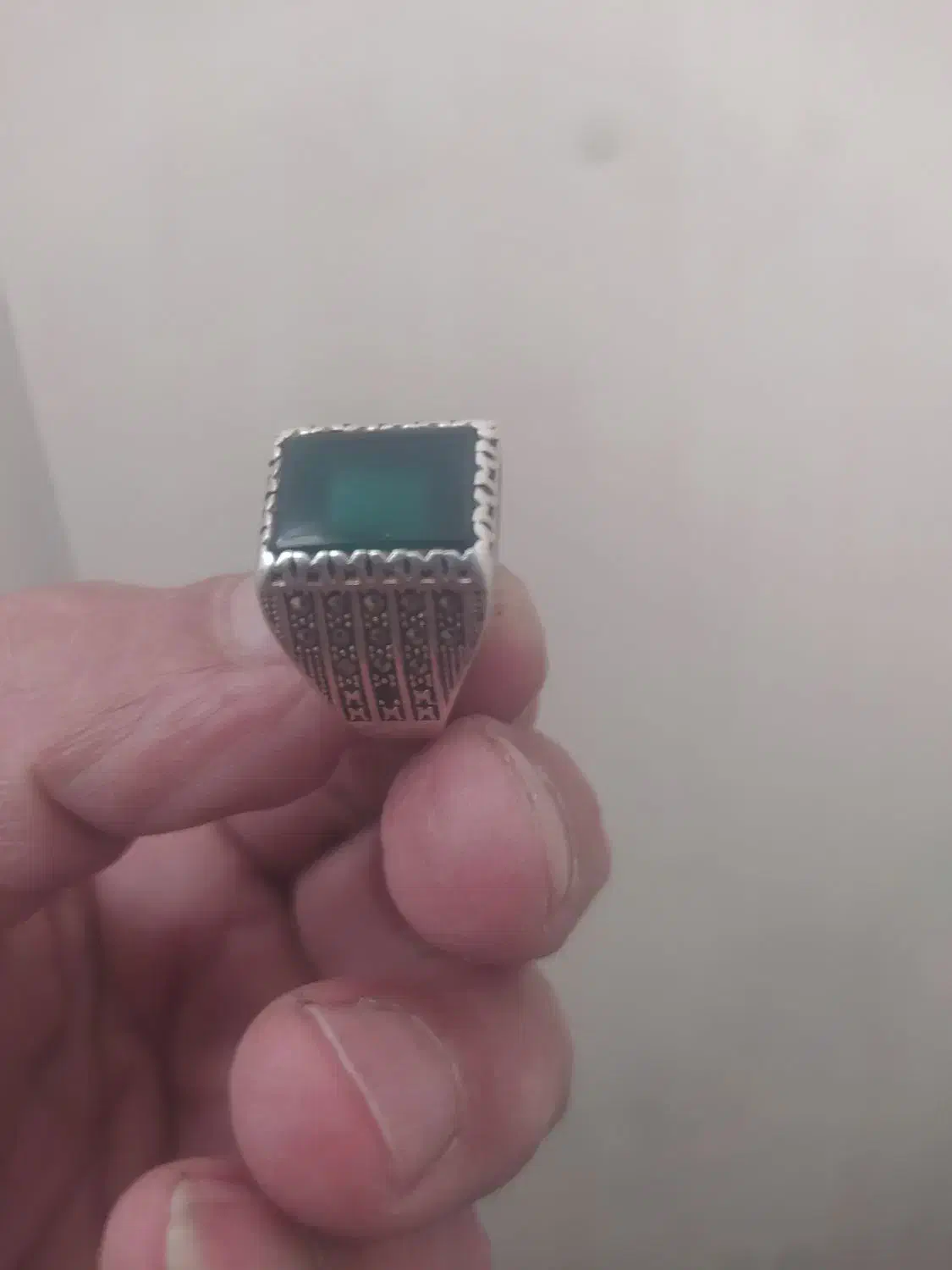 انگشتر نقره جواهری خوش ساخت|جواهرات|خرم‌آباد, |دیوار