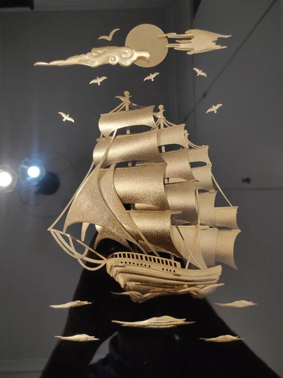 تابلو طلا - کشتی تک|تابلو، نقاشی، عکس|تهران, وحیدیه|دیوار