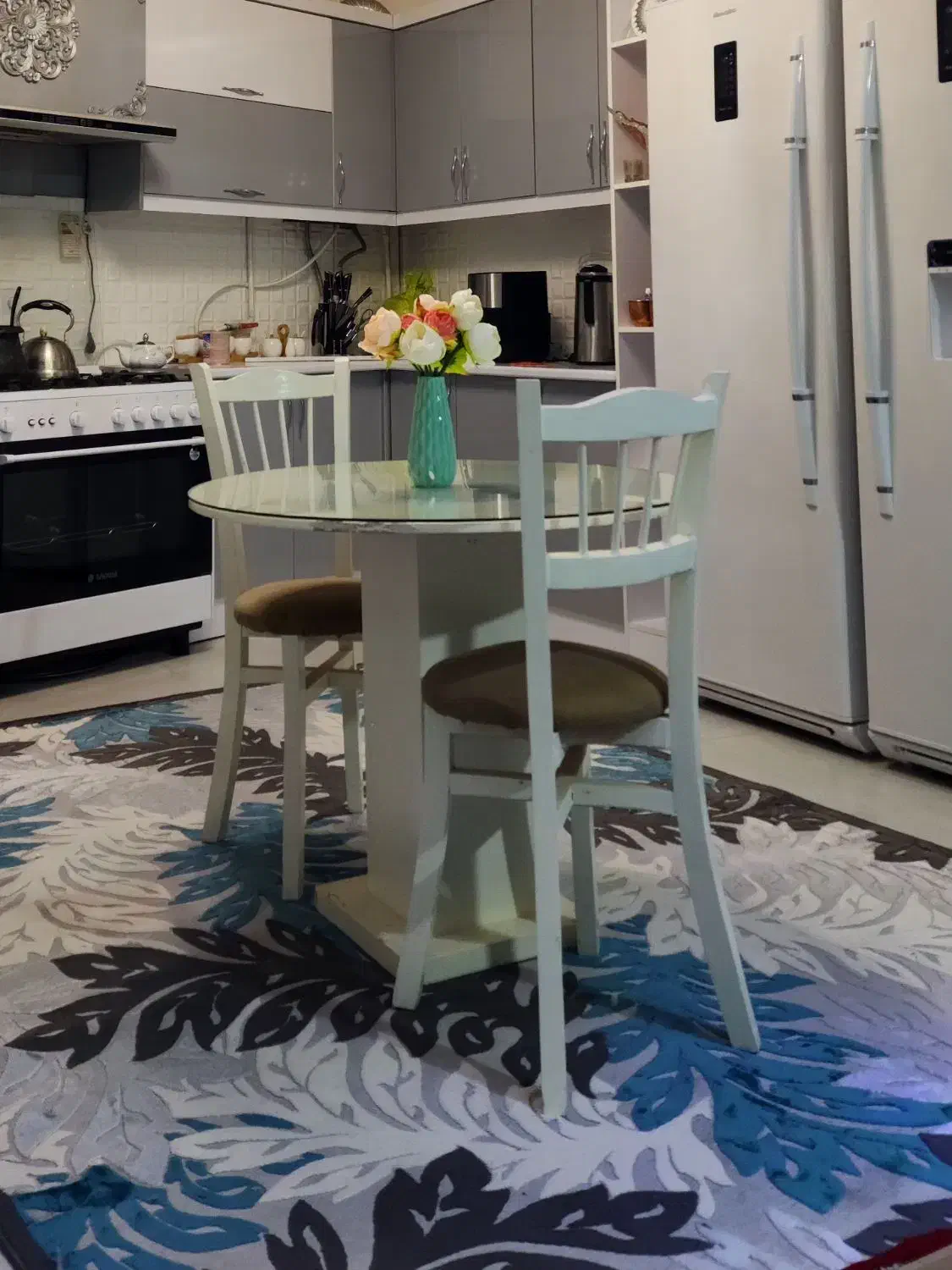 میز صبحانه خوری ۴نفره|میز و صندلی غذاخوری|باخزر, |دیوار