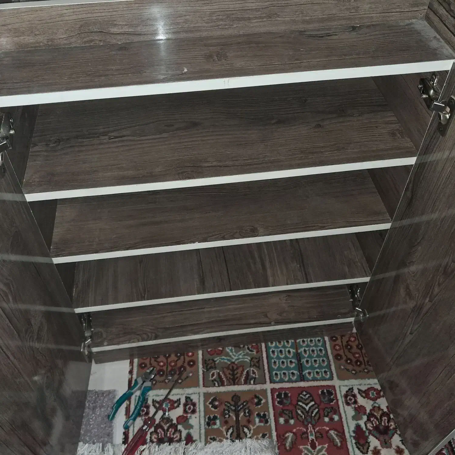 جا کفشی در حد نو دست ساز ام دی اف اصل|جاکفشی، کمد، دراور|تهران, طیب|دیوار