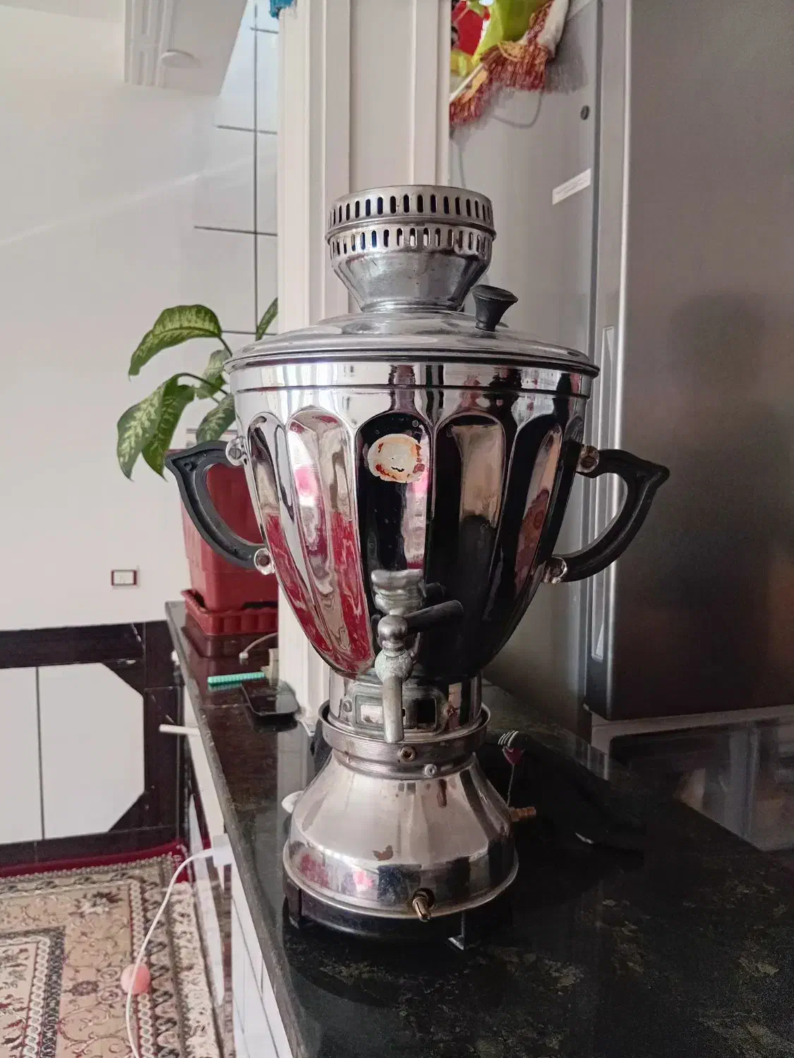 سماور گازی قدیمی|سماور، چای‌ساز، قهوه‌ساز|الشتر, |دیوار