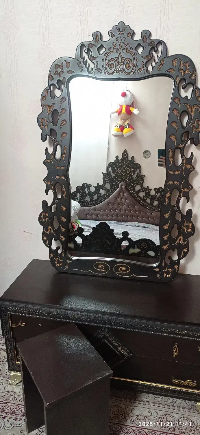 سرویس خواب دو نفره با تشک رویال|تخت و سرویس خواب|زنجان, |دیوار