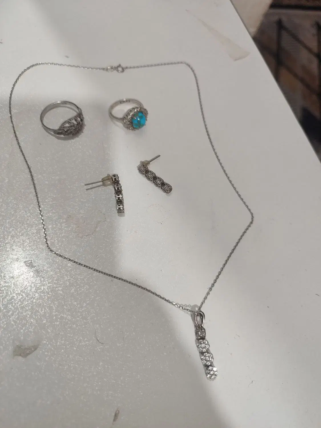 پلاک وزنجیرون یکادو نیم ست زنانه|جواهرات|دورود, |دیوار