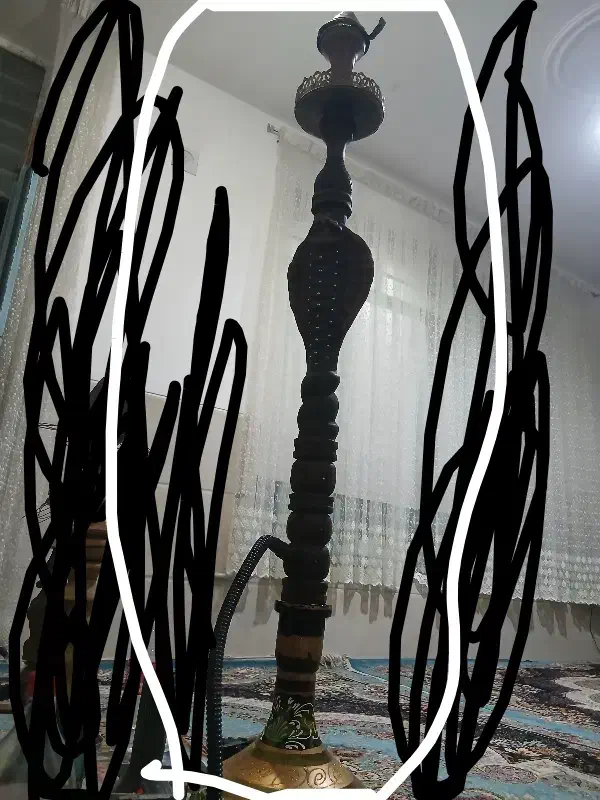 قلیون بزرگ با طرح مار کبری|کلکسیون و سرگرمی|کرمان, |دیوار