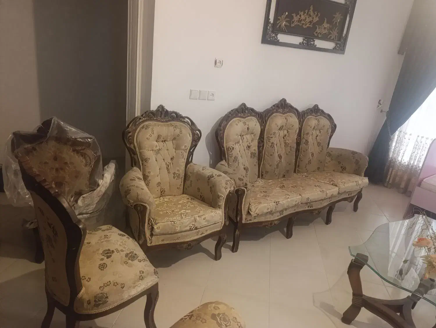 میز ناهار خوری شیشه ای 8نفره|میز و صندلی غذاخوری|مرودشت, ابوذر شمالی‎|دیوار