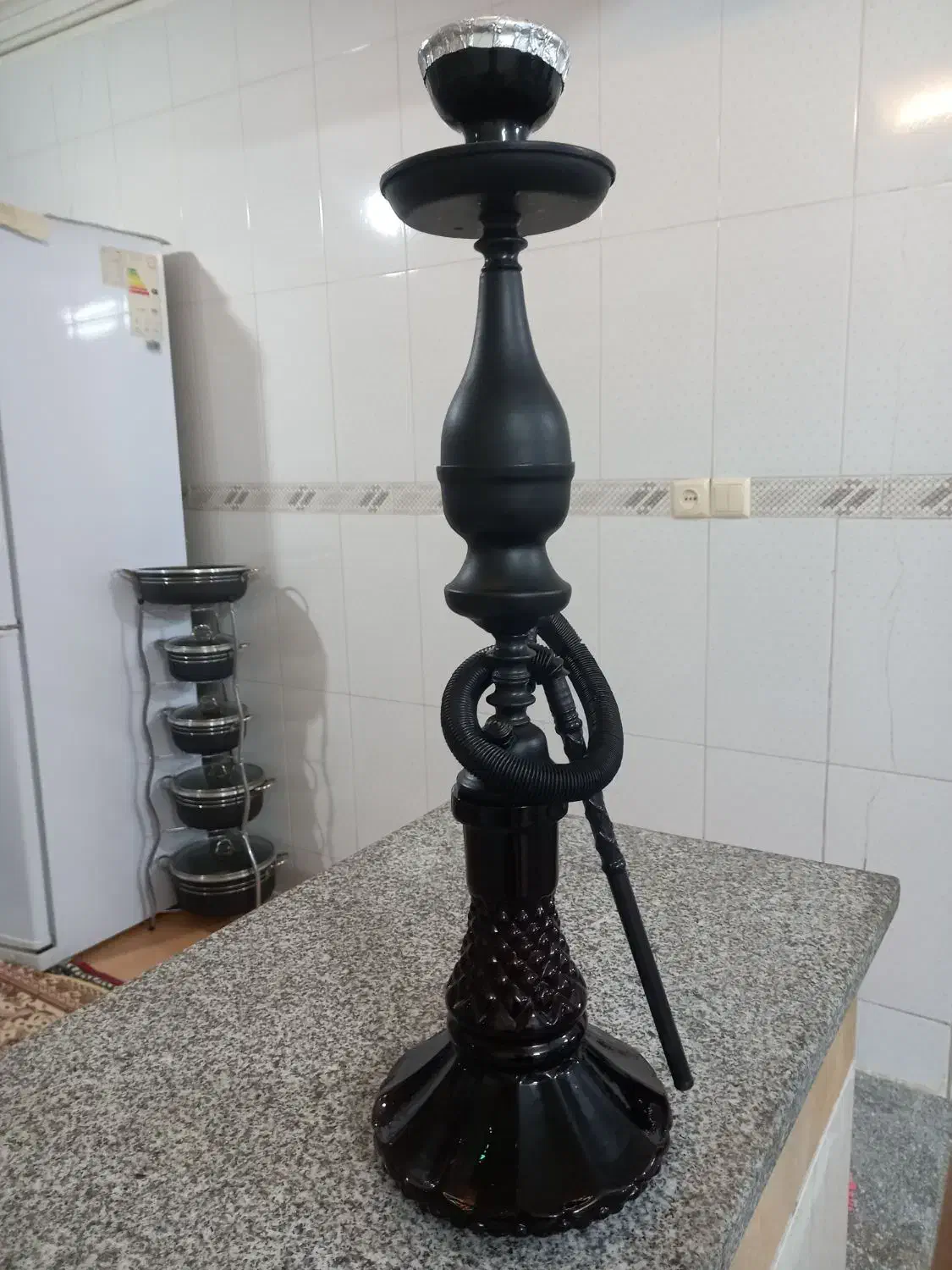 قلیون تمام مشکی|صنایع دستی و سایر لوازم تزئینی|تربت جام, خیرآباد|دیوار