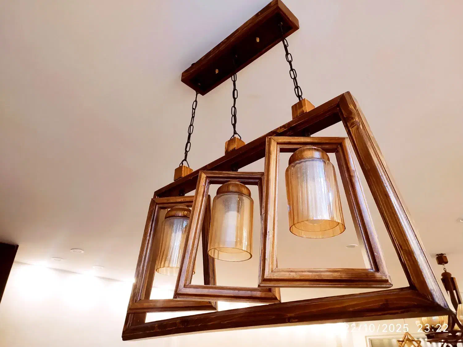 لوستر چوبی نو|لوستر و چراغ آویز|دزفول, |دیوار