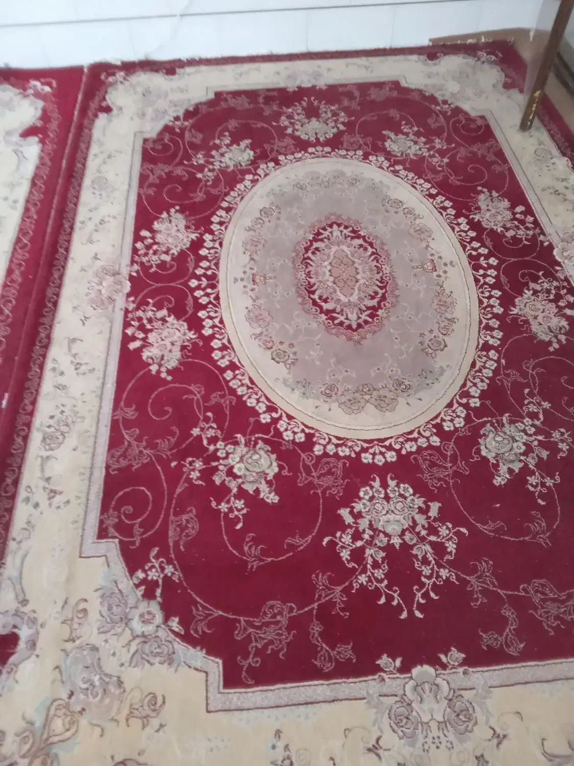 فرش ۱۲متری و۶متری ماشینی ۵۰۰شانه|فرش|مبارکه, |دیوار