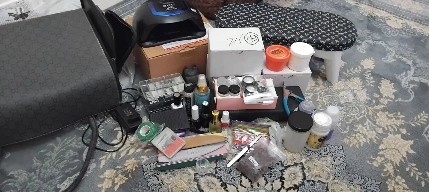 وسایل کاشت ناخن( جداگانه هم به فروش میرسد)|آرایشی، بهداشتی، درمانی|ری, دولت‌آباد|دیوار