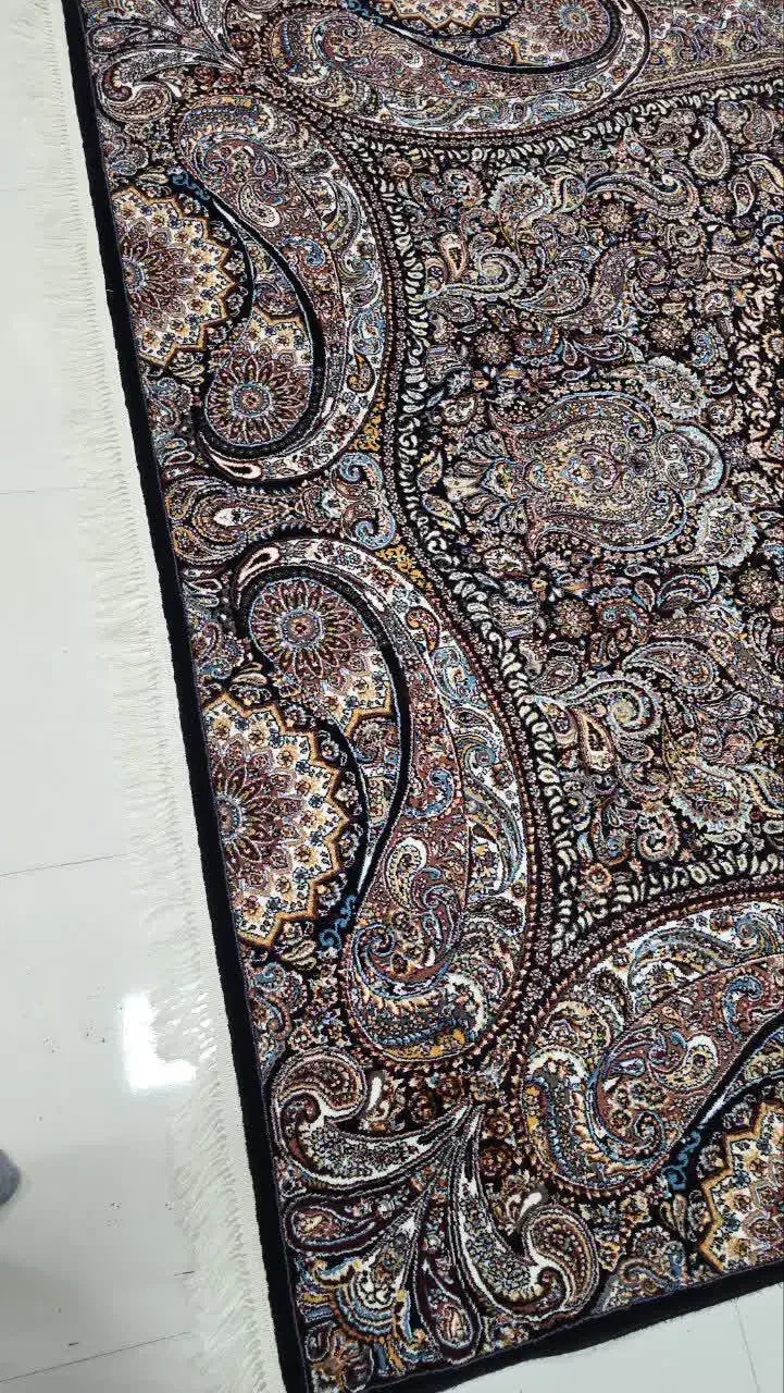 دو تخته فرش9متری700شانه سرمه‌ای|فرش|ایلام, |دیوار