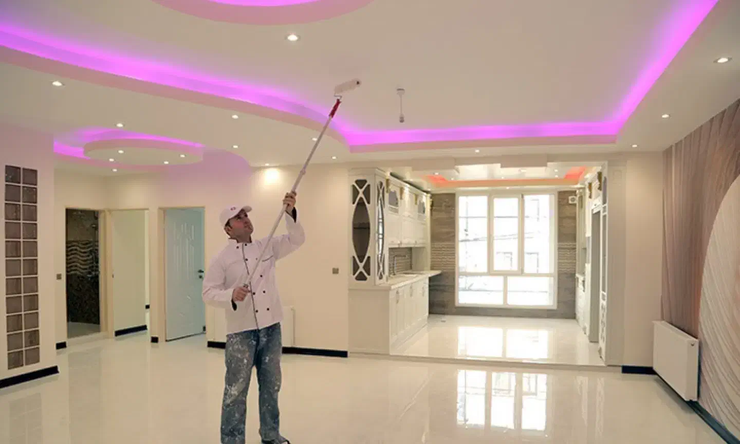 نقاشی ساختمان رنگ کاری چوب با 20سال ثابقه|خدمات پیشه و مهارت|آمل, |دیوار