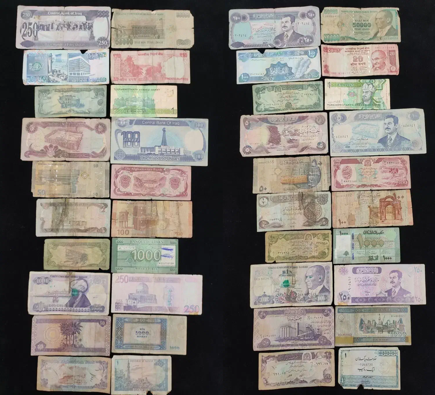 ست اسکناس خارجی سری اول|کلکسیون سکه، تمبر، اسکناس|قم, انصارالحسین|دیوار