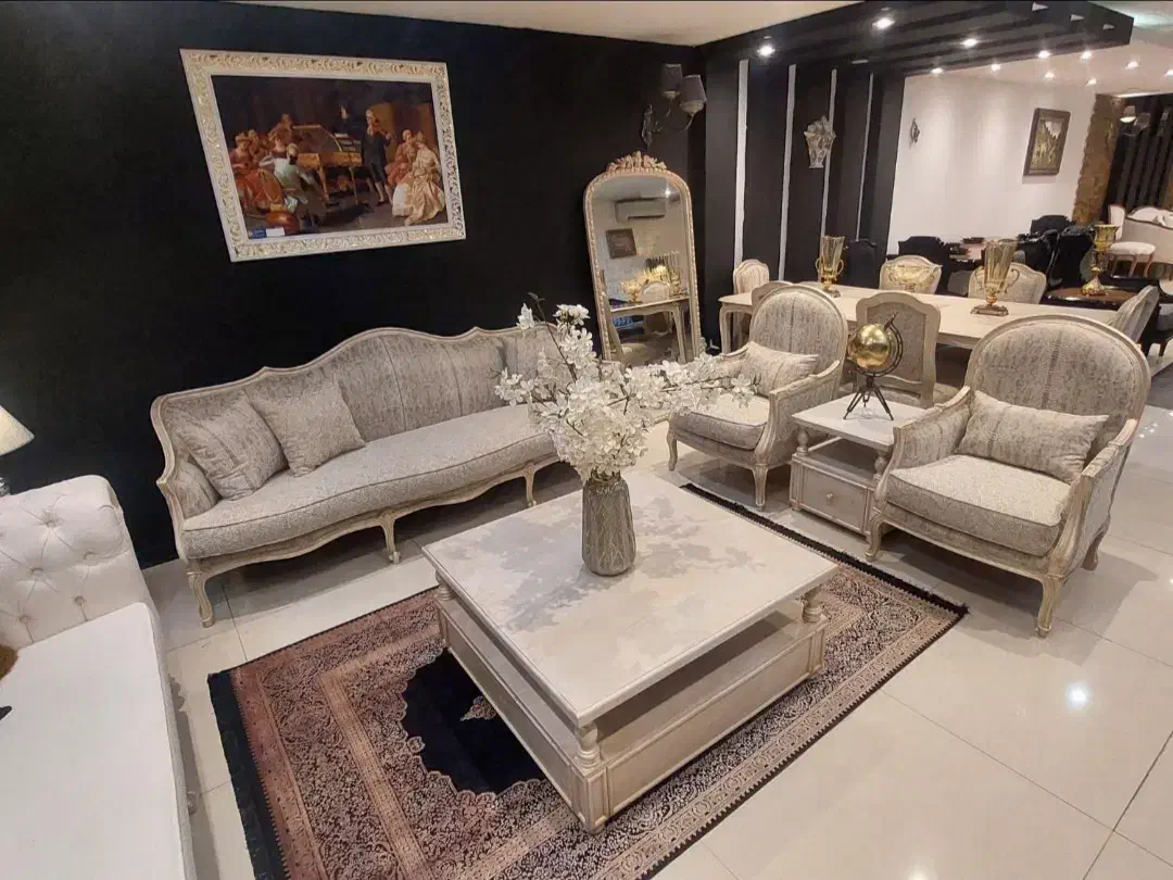 مبلمان استیل فرانسوی، چوب راش با ضمانت|مبلمان خانگی و میز عسلی|تهران, علم و صنعت|دیوار