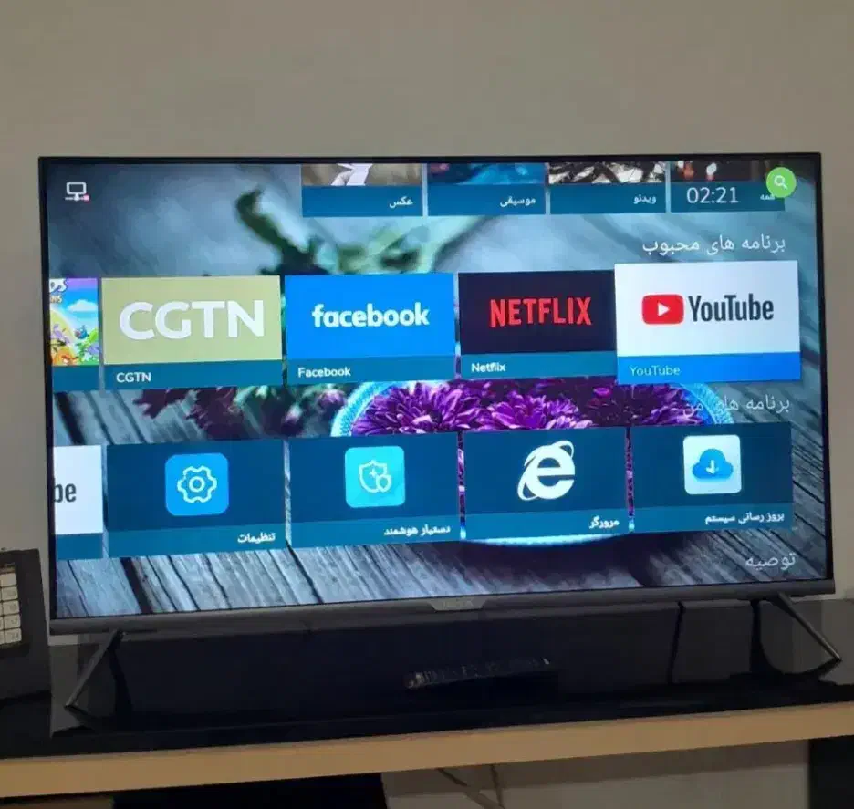 تلویزیون 43 اینچ صادراتی لئوکو وهوریون اندرود ۱۴|تلویزیون و پروژکتور|بیرجند, |دیوار