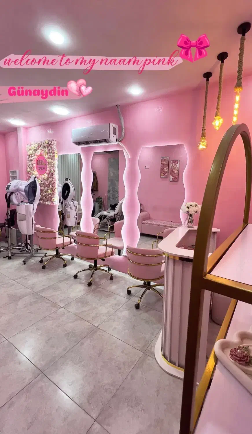 لوازم آرایشگاهی نو آیینه صندلی میزناخن تخت مژه|آرایشگاه و سالن‌های زیبایی|رشت, گلسار|دیوار