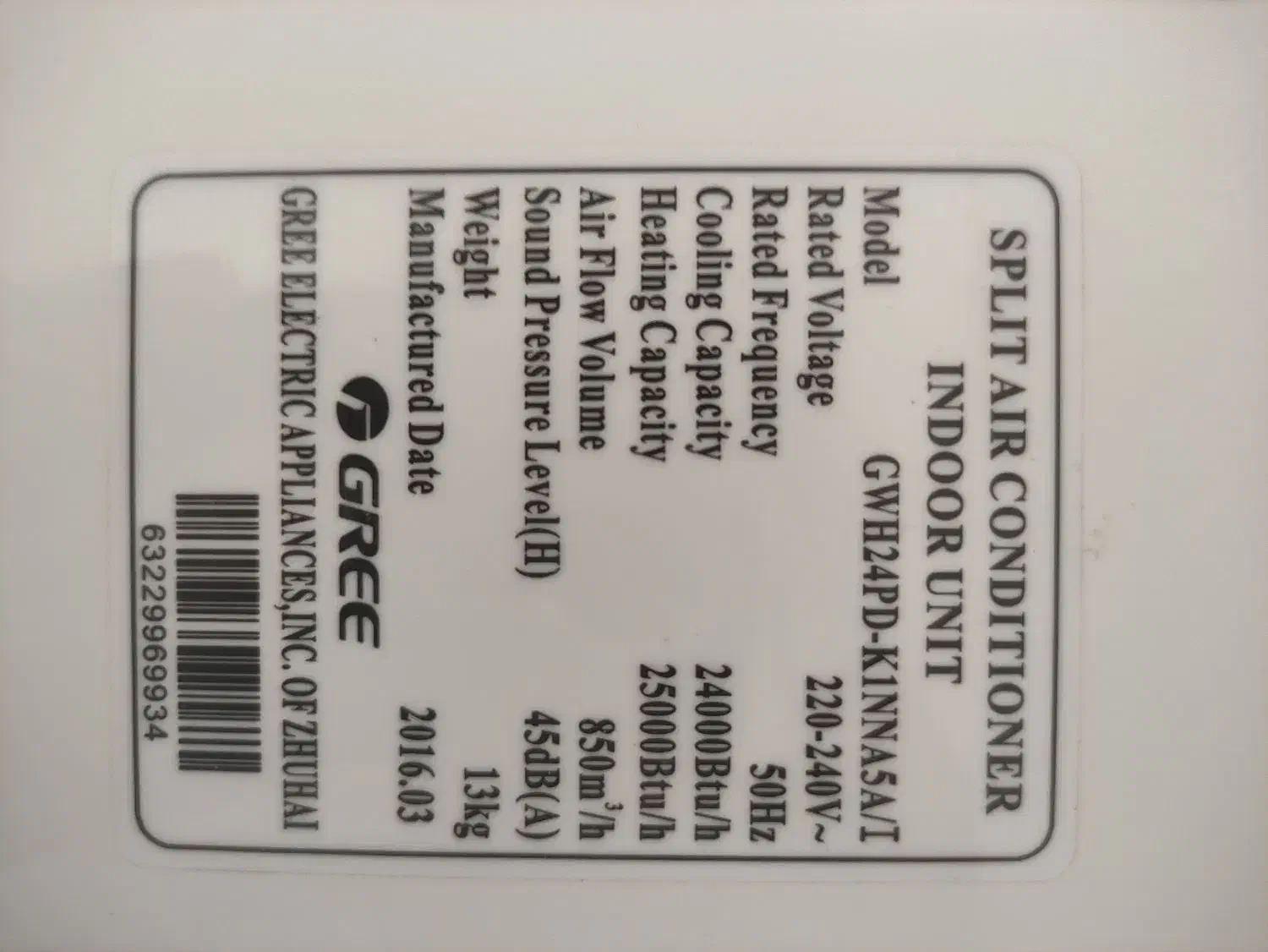 کولرگازی گرم و سرد 24 هزار گری|کولر گازی و فنکوئل|یزد, |دیوار