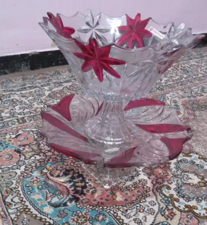 ظرف میوه خوری وشیرینی خوری پایه دار زیبا|ظروف سرو و پذیرایی|ایذه, |دیوار