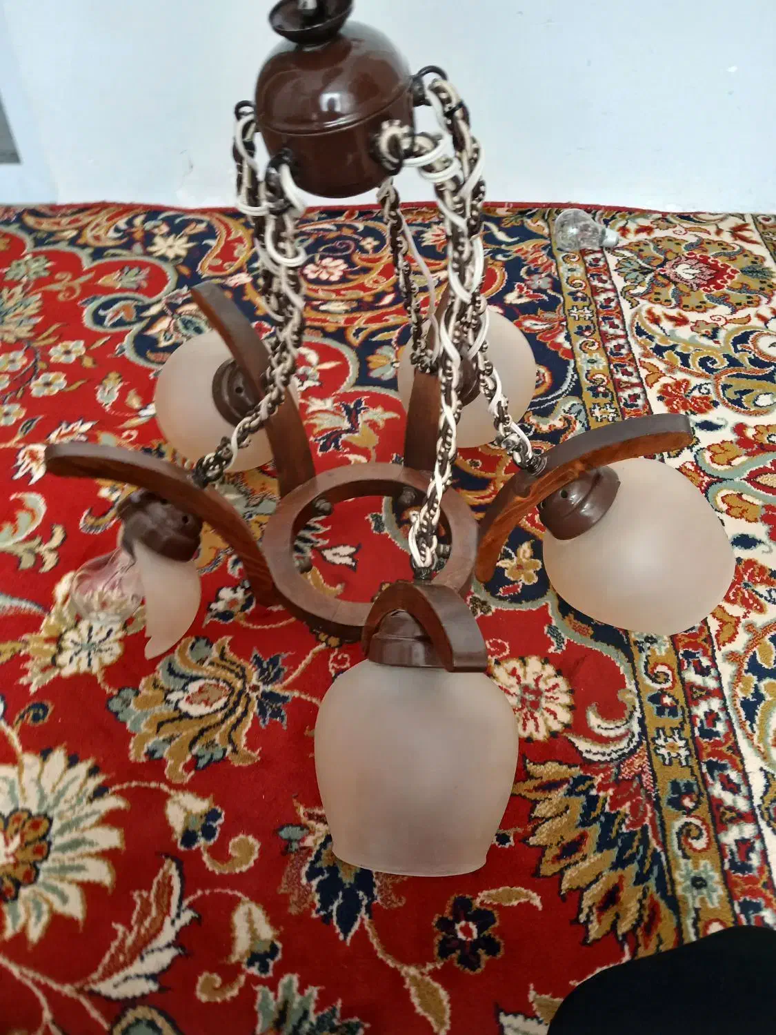 لوستر چوبی سنتی|لوستر و چراغ آویز|مشهد, هفت تیر (نه دره)|دیوار