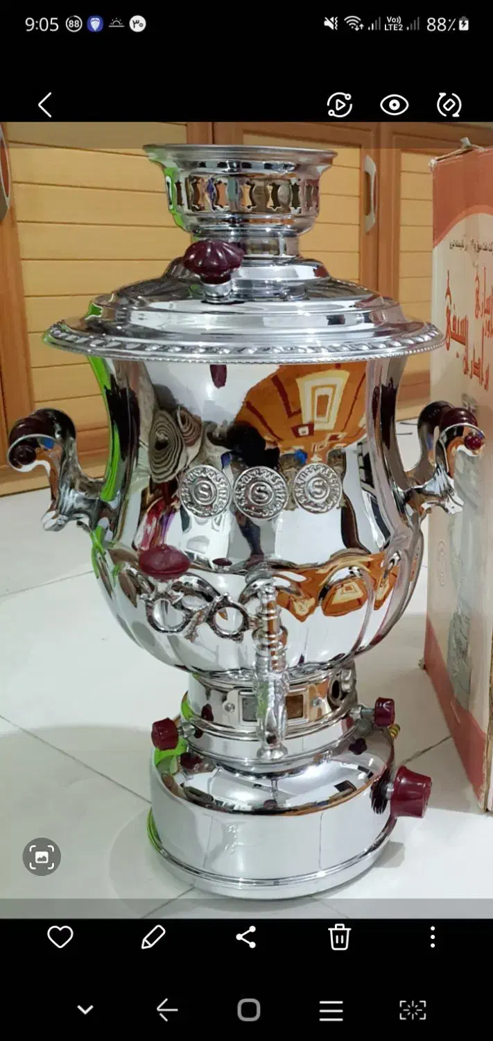 *سماورگازی برادران سیفی مدل شایسته۸لیتری آکبند*|سماور، چایساز، قهوهساز|ساری, |دیوار