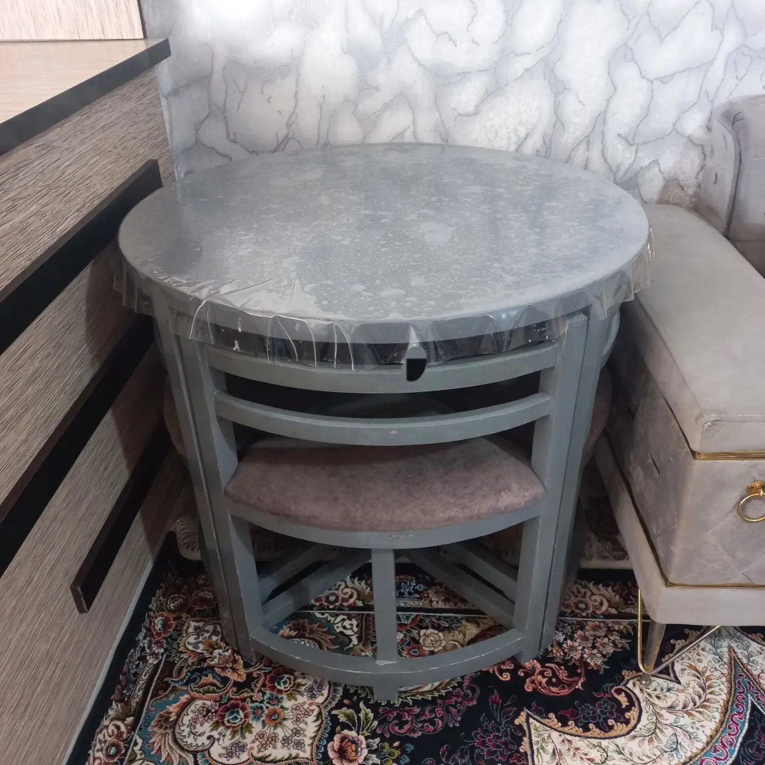 میز ناهارخوری کمجا|میز و صندلی غذاخوری|رباطکریم, نصیرشهر|دیوار