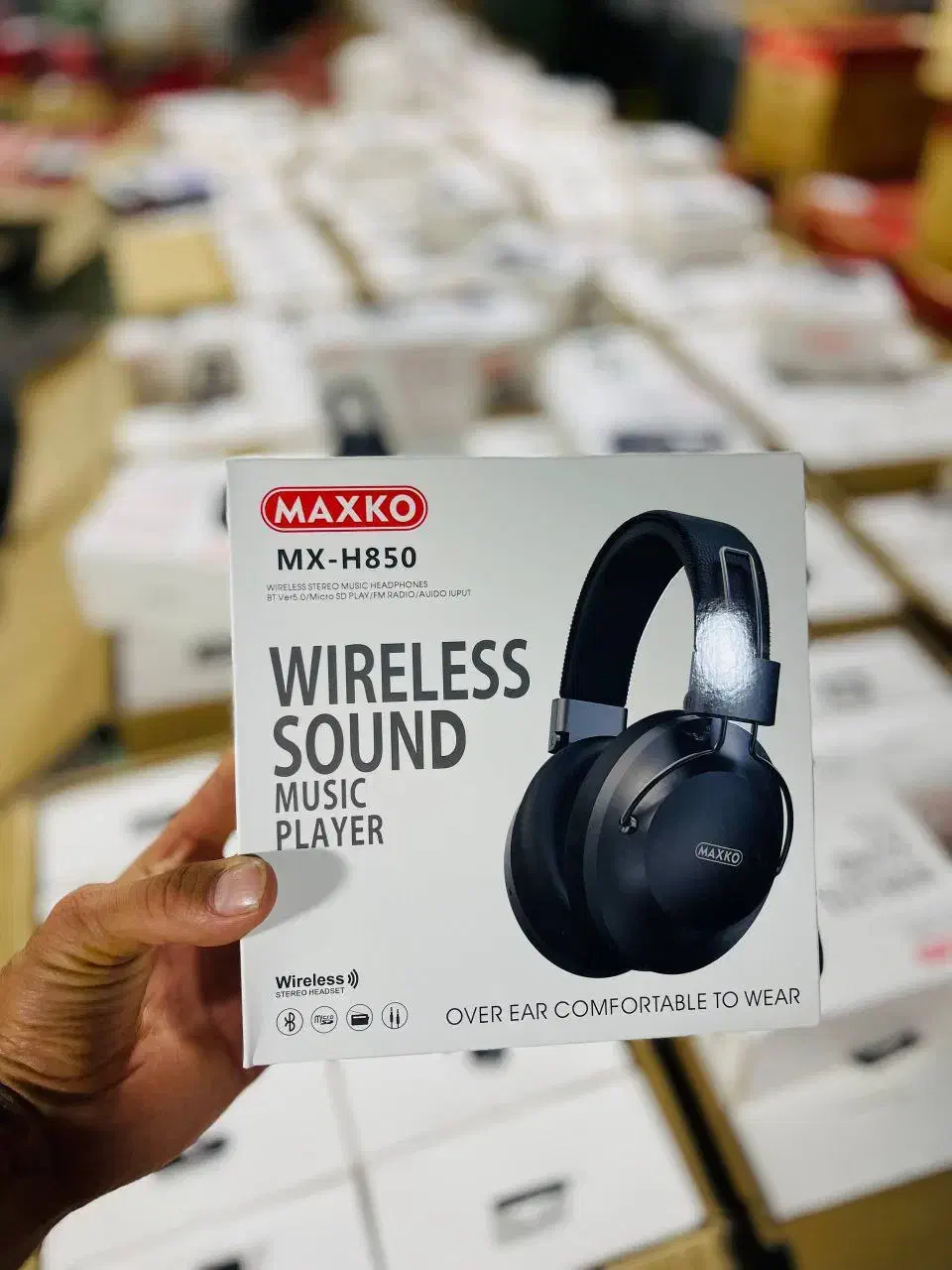 هدفون بلوتوث maxko مدل H850|لوازم جانبی موبایل و تبلت|قم, چهار مردان|دیوار