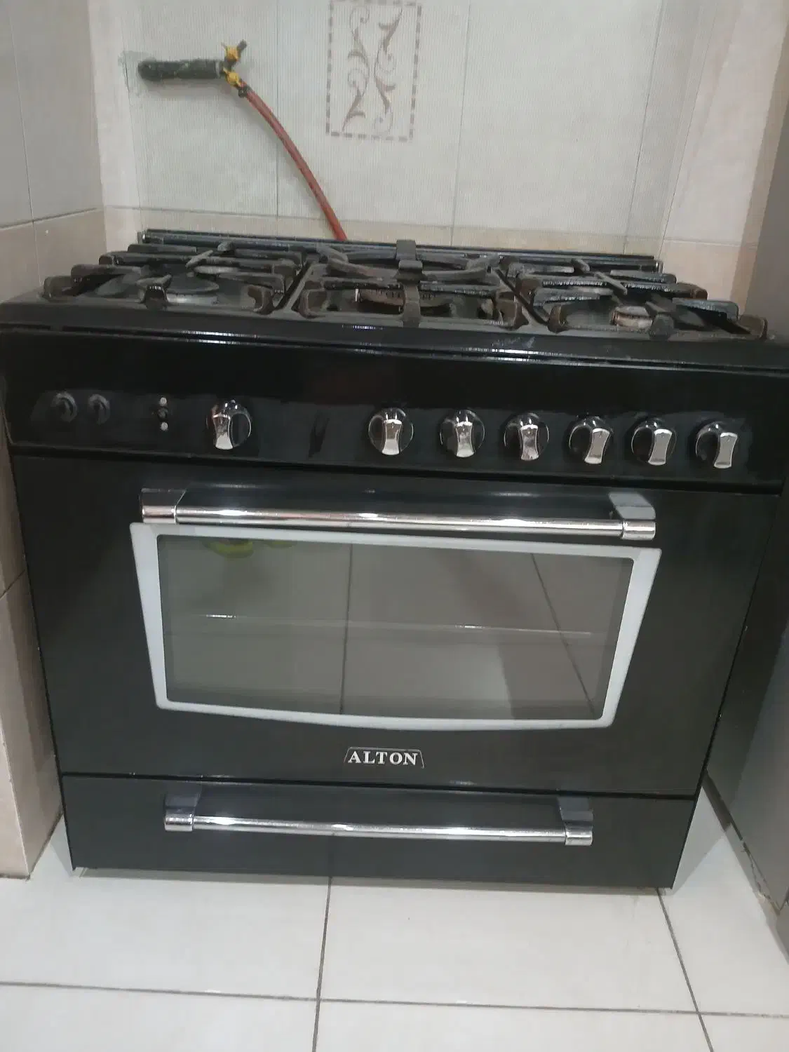 گاز فر۵شعله آلتون چدن بسیار تمیز|اجاق گاز و لوازم برقی پختوپز|تهران, جوادیه|دیوار