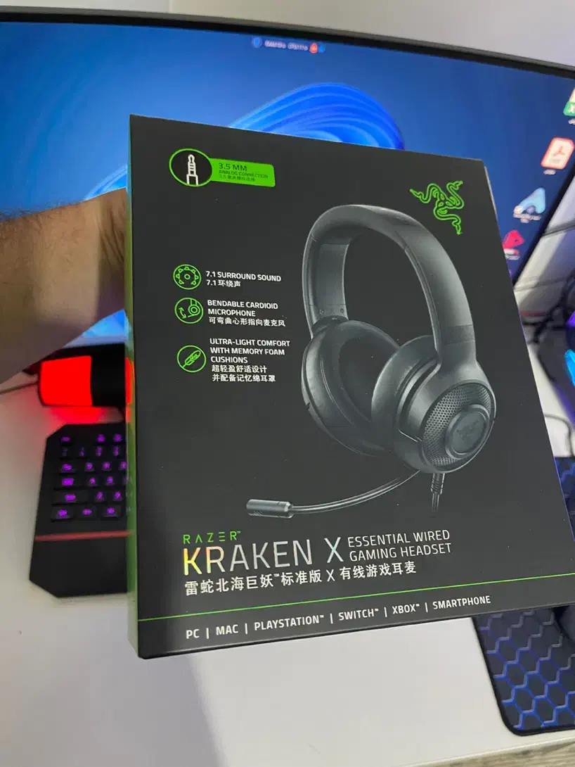 هدفون ریزر kraken x essential|قطعات و لوازم جانبی رایانه|ری, جوانمرد قصاب|دیوار