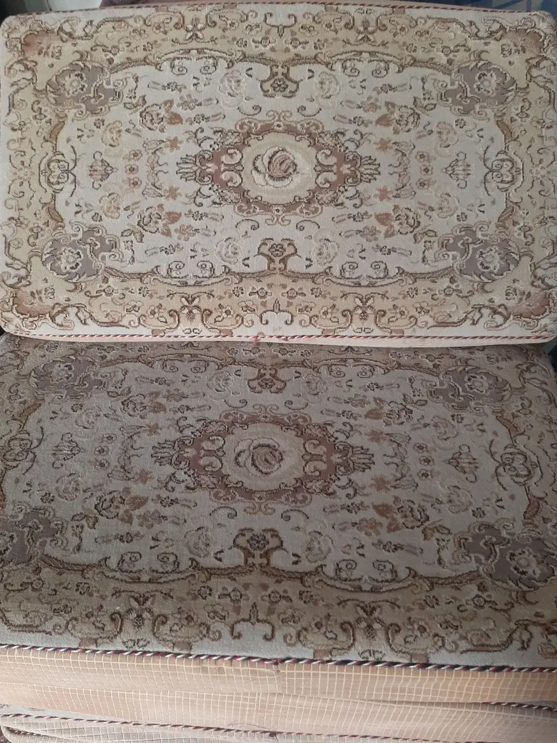 ۶عدد پشتی ماشینی کرم ابعاد۸۸×۵۰|پشتی|سیرجان, |دیوار