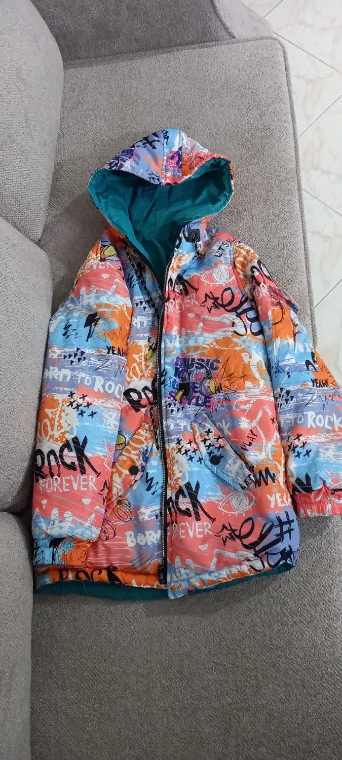 کاپشن دخترانه دو رویه|کفش و لباس بچه|تهران, باشگاه نفت|دیوار