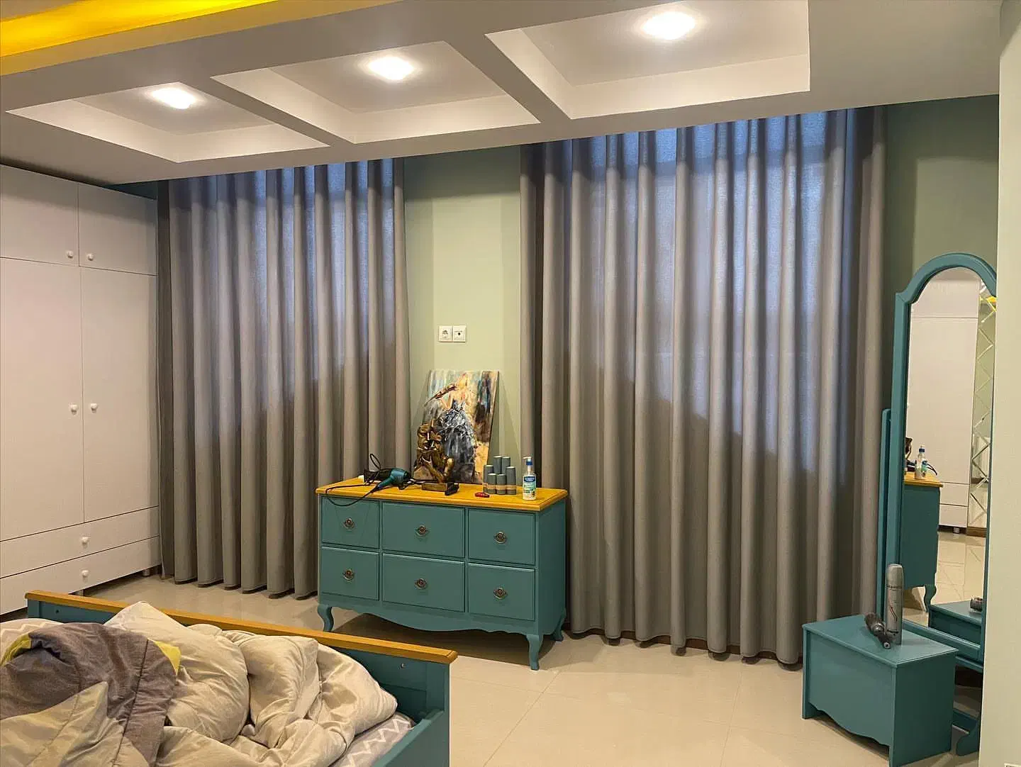 پرده مینیمال شیک و مدرن برای سالن و اتاق خواب|پرده، رانر، رومیزی|بندرعباس, |دیوار