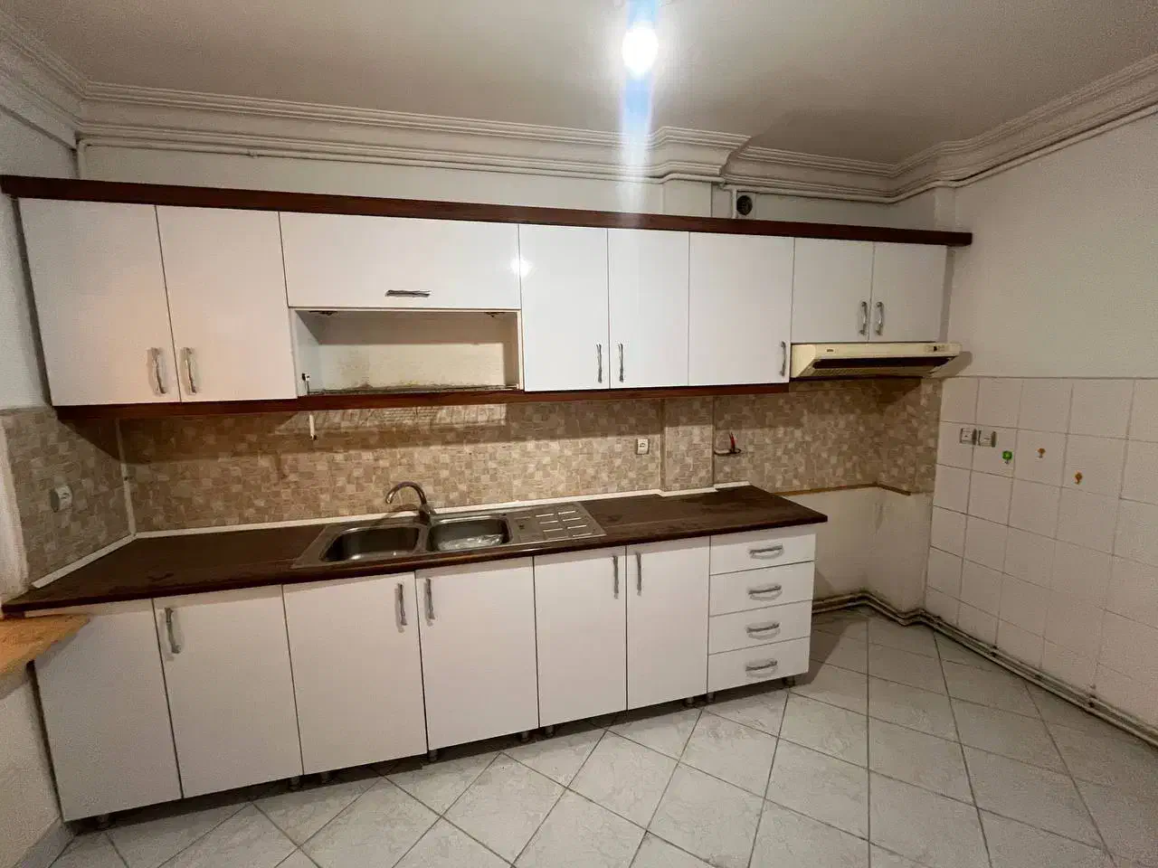 کابینت ام دی اف + کشو + سینک استیل+ هود|آب‌چکان و نظم‌دهنده ظروف|مشهد, رضاشهر|دیوار