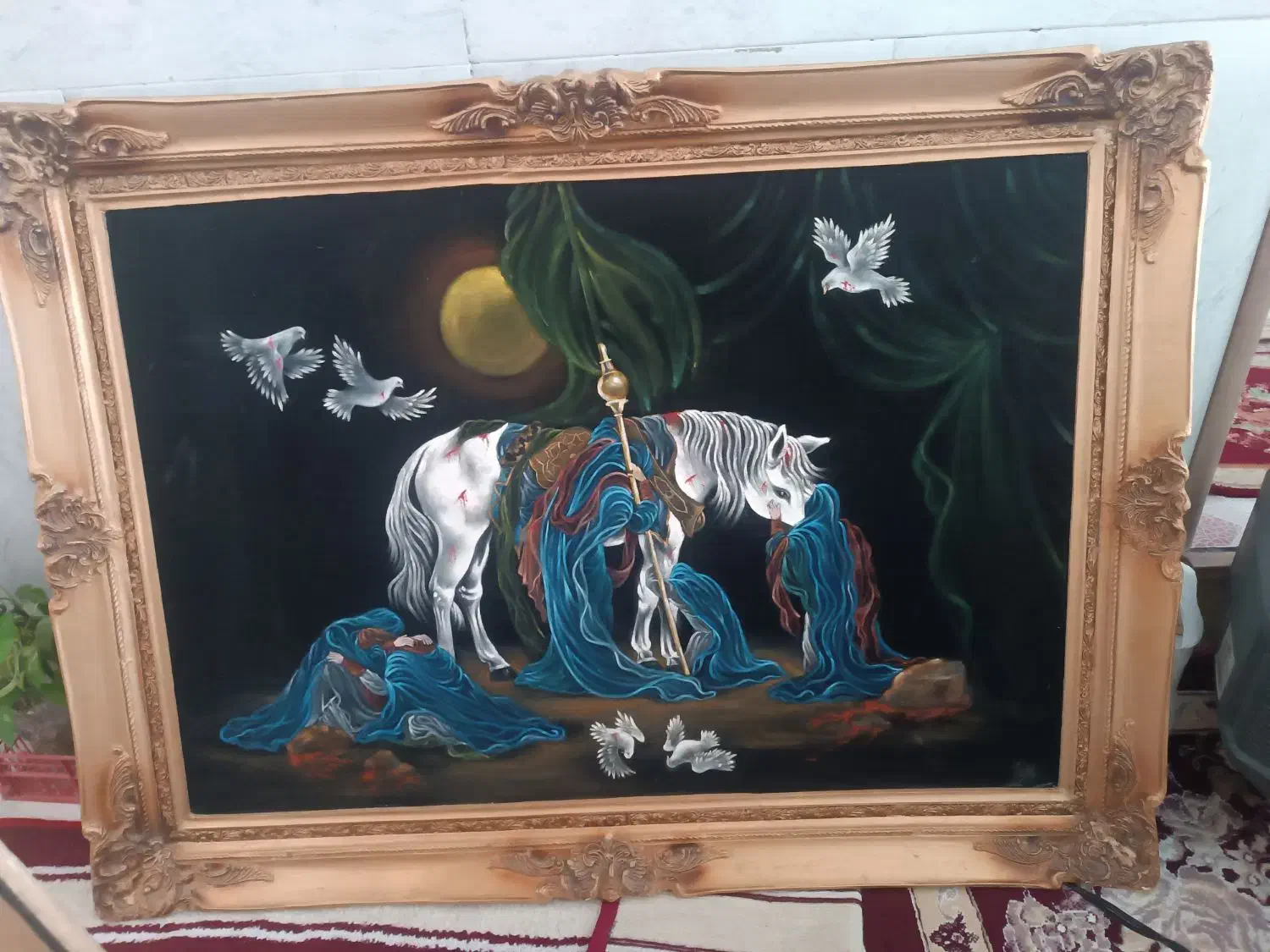 دوعدد تابلو سالم وتمیز|تابلو، نقاشی، عکس|سبزوار, چهارراه فرودگاه|دیوار