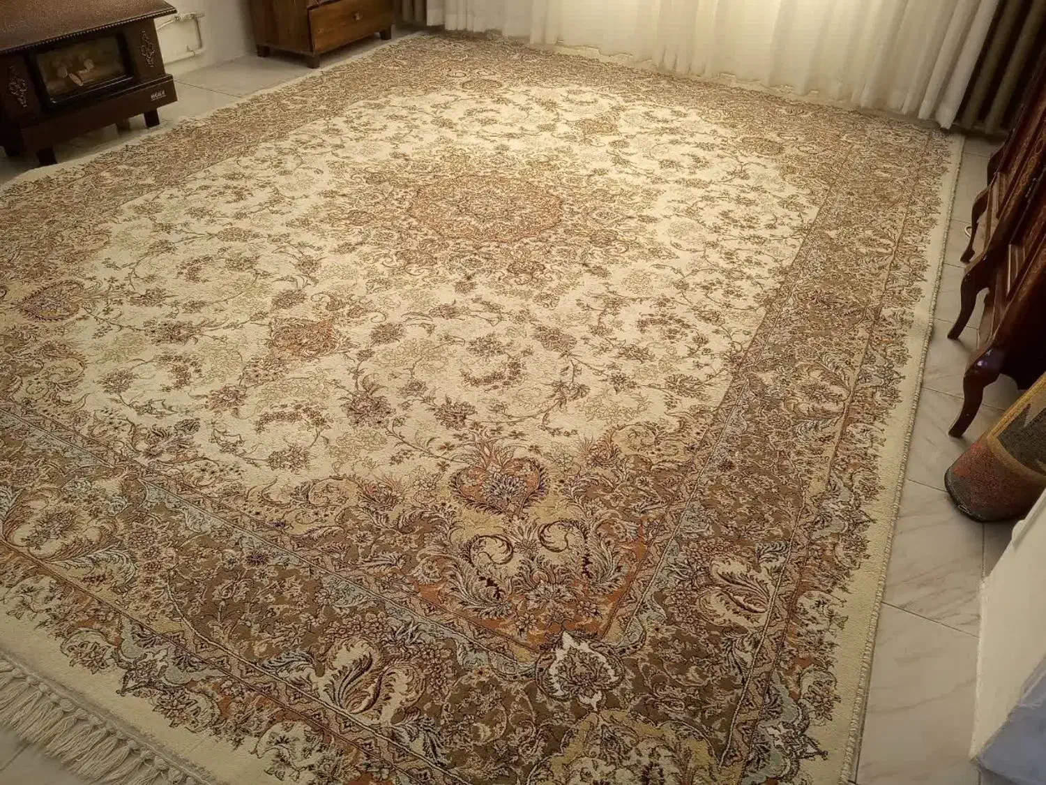 فرش ۱۲ متری مشهد تمام نخ|فرش|قدس, شهرقدس|دیوار