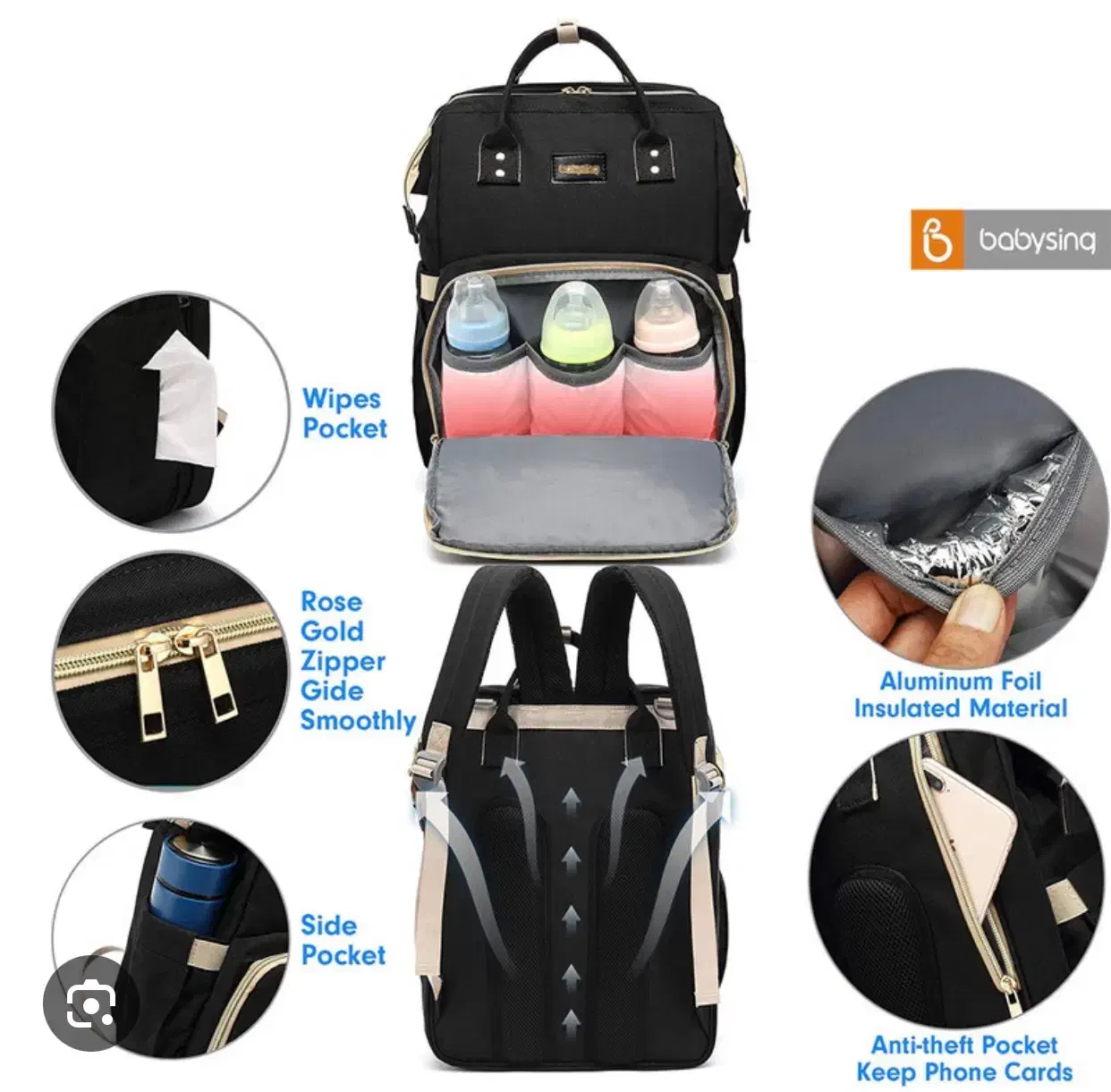 کوله پشتی مادر نوزاد برند هیماواری درحد نو|کیف، کفش، کمربند|ارومیه, |دیوار