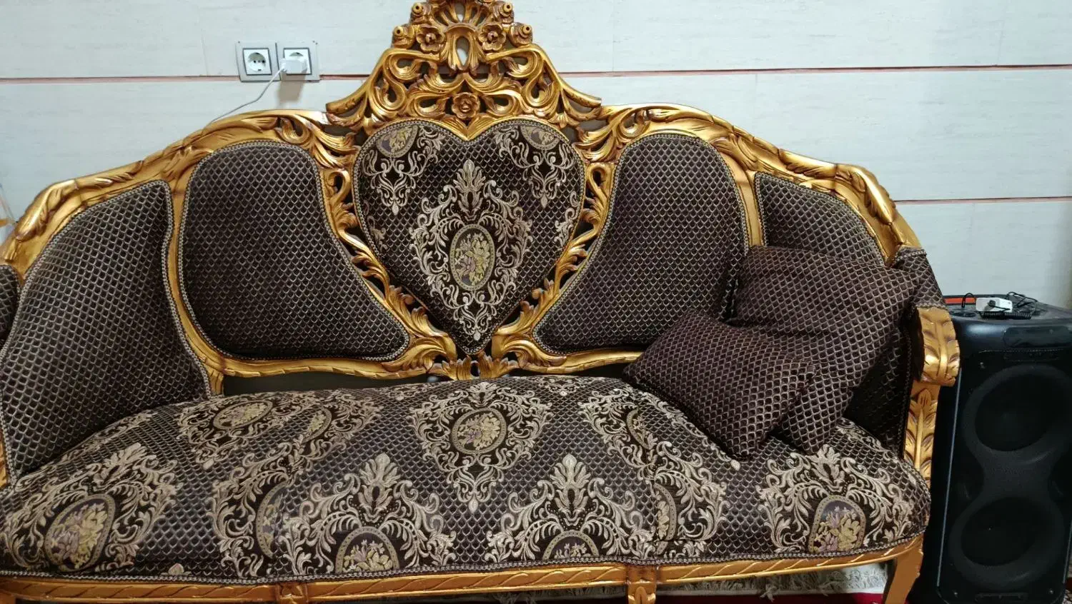 مبل سلطنتی چوب راش روکش کاملا نو|مبلمان خانگی و میز عسلی|اقبالیه, |دیوار