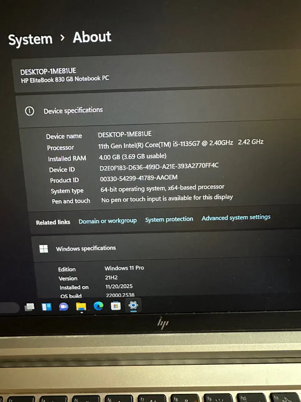 Hp 830 G8 i5 1135|رایانه همراه|اصفهان, آفاران|دیوار