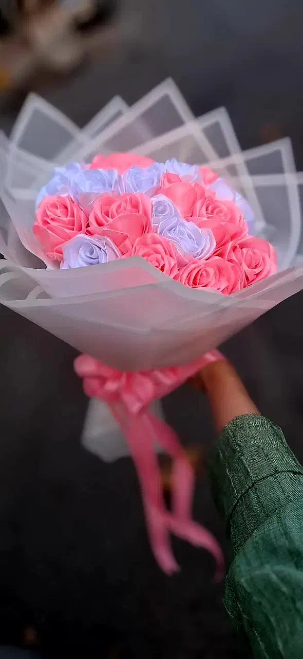 گل رز روبانی از همجا ارزون تر (شاخه ای ۱۸)|گل مصنوعی|رشت, منظریه|دیوار