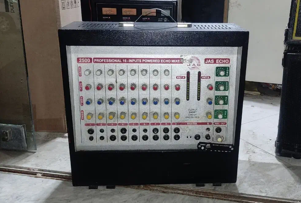 اکو پاور میکسر دو آمپلی مدل 2500 فلشخور بلوتوث|سیستم صوتی خانگی|تهران, دهکده المپیک|دیوار