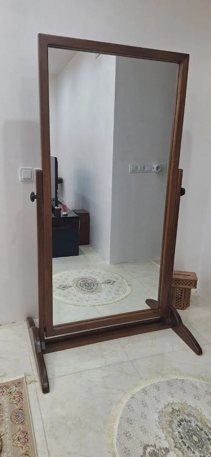 آیینه قدی چوب تمام راش|آینه|اسلامشهر, شهرک قائمیه|دیوار