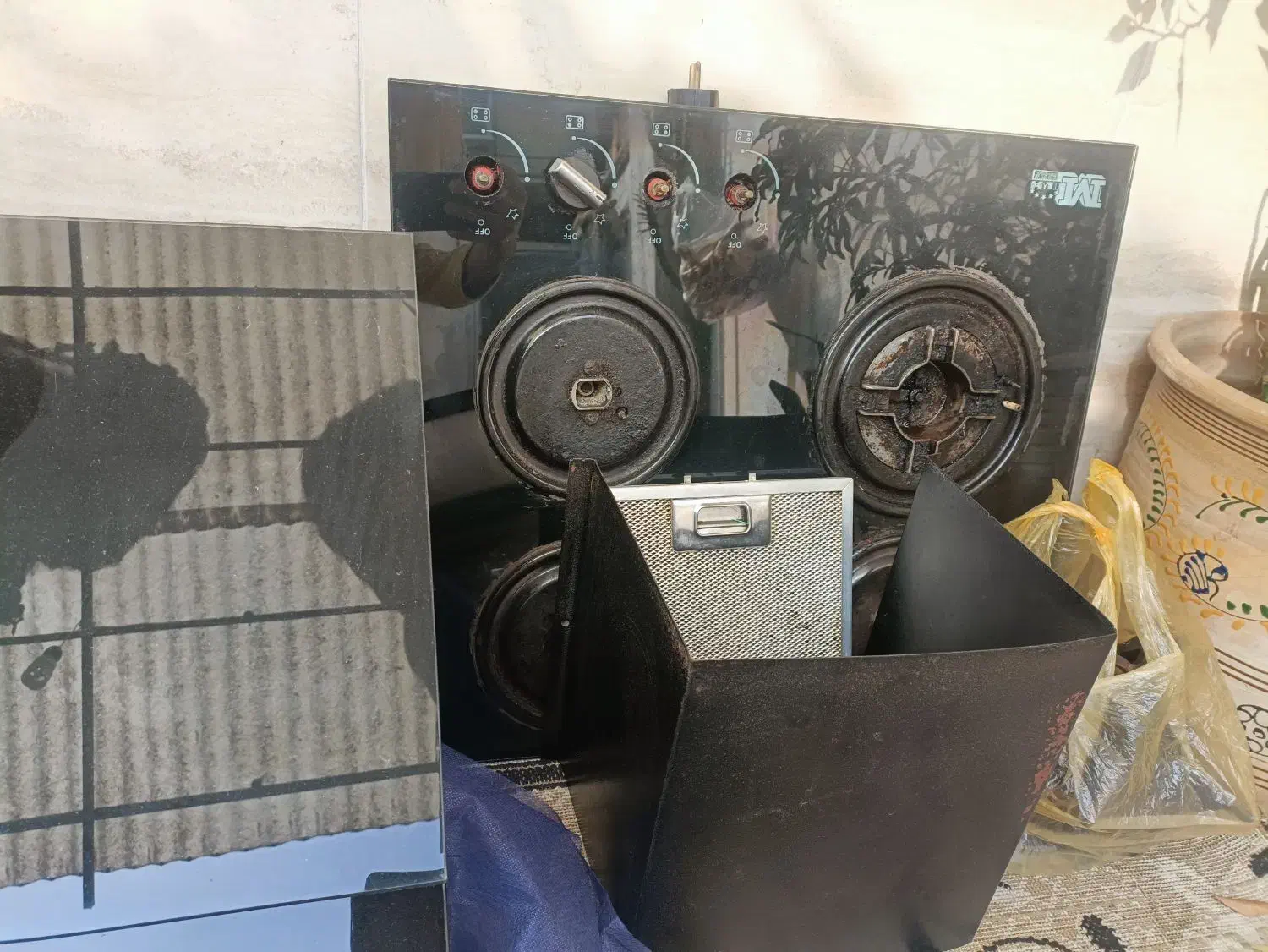 گاز چهار شعله  هود مورب|اجاق گاز و لوازم برقی پخت‌وپز|رشت, حمیدیان|دیوار