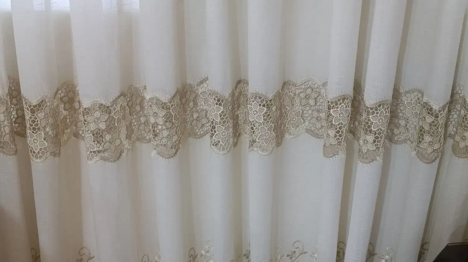 پرده کتان.  بدون پاری جنس خوب|پرده، رانر، رومیزی|ملایر, |دیوار