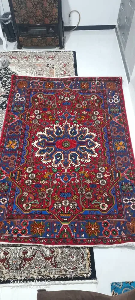 قالی دستبافت نهاوند تازه از دار اومده پایین|فرش|نهاوند, |دیوار